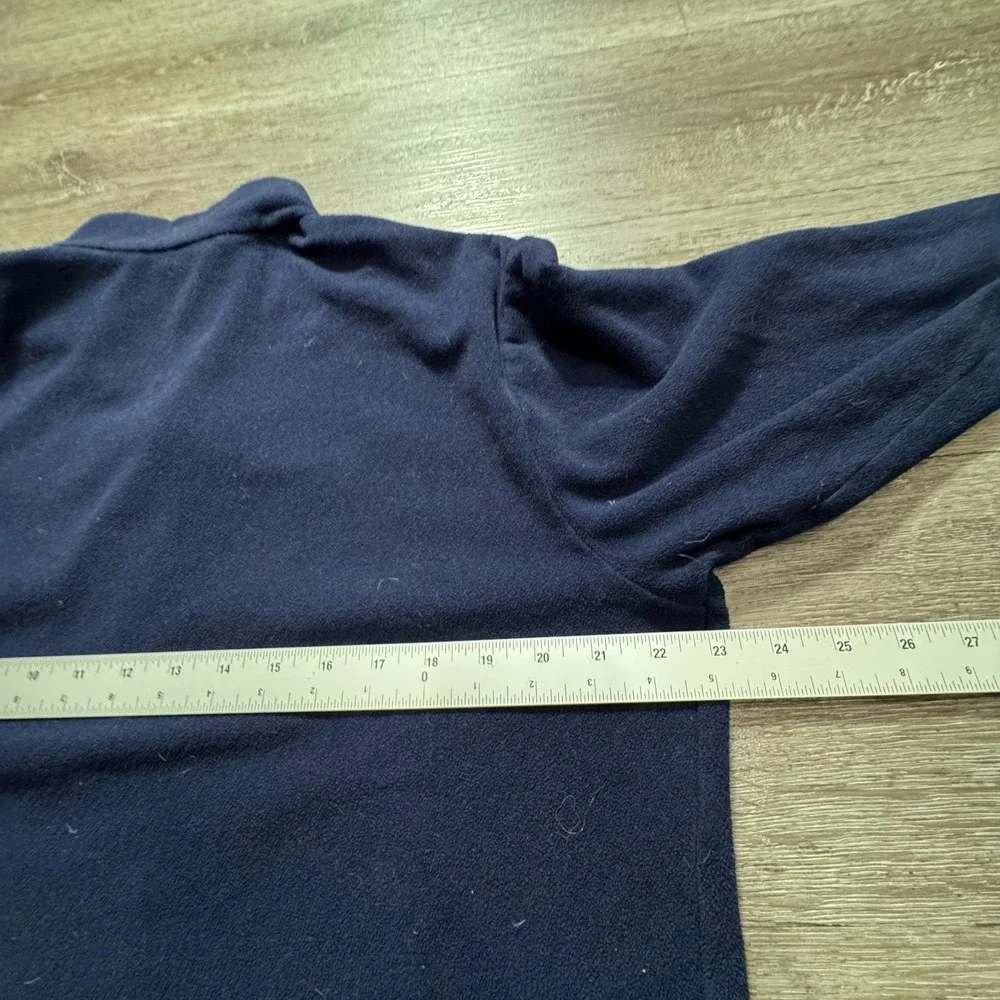 Vintage‎ LL Bean Jacket Mens Large Blue Fleece 1/4 Zip Polartec Outdoor Sweater